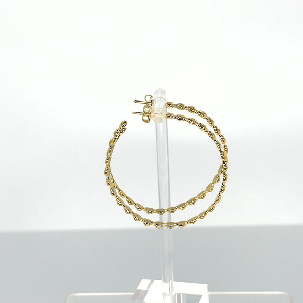 eternity style skull hoop earrings by jagged halo jewelry