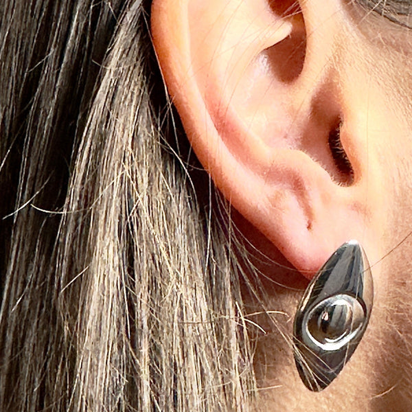 Athena Evil Eye Stud Earrings