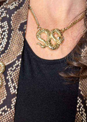 python necklace jagged halo jewelry 