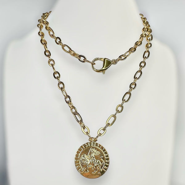 Lion Tamer Amulet Necklace