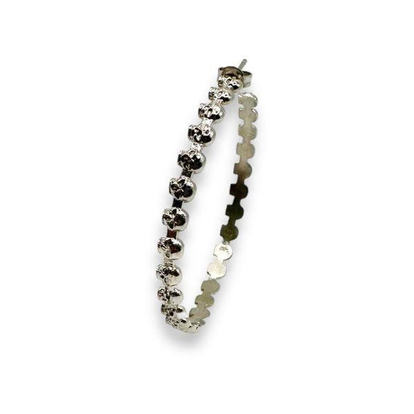 Eternity Skull Hoop Earrings