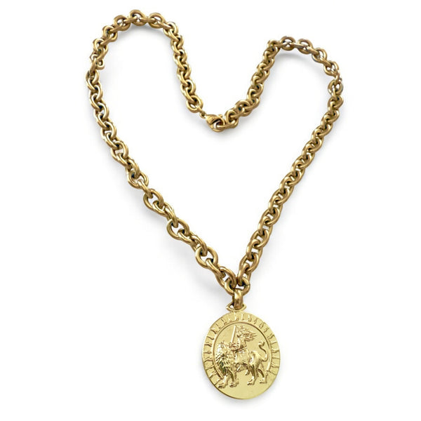 Lion Tamer Amulet Necklace