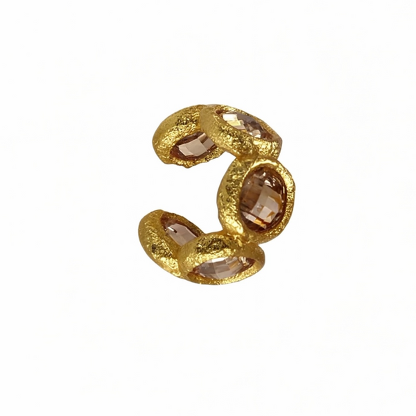 Crown Crystal Ear Cuff