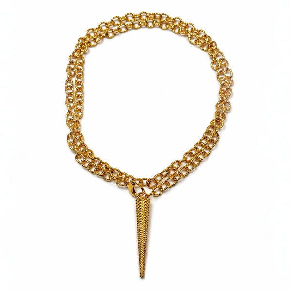 Artemis Adjustable Spike Pendant Necklace