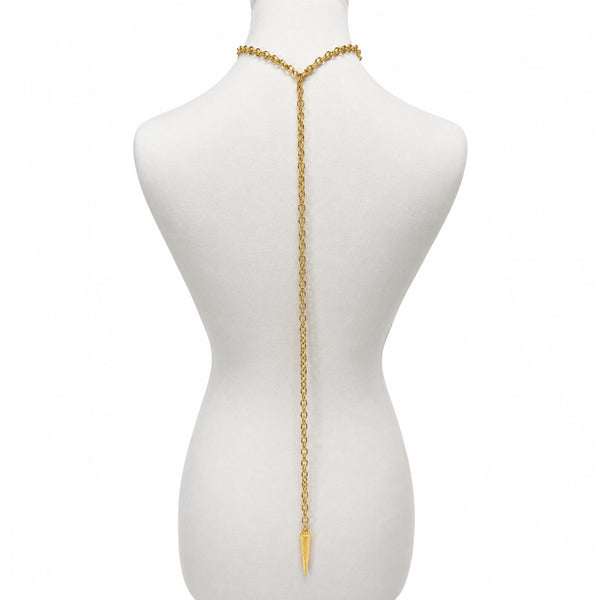 Artemis Adjustable Spike Pendant Necklace