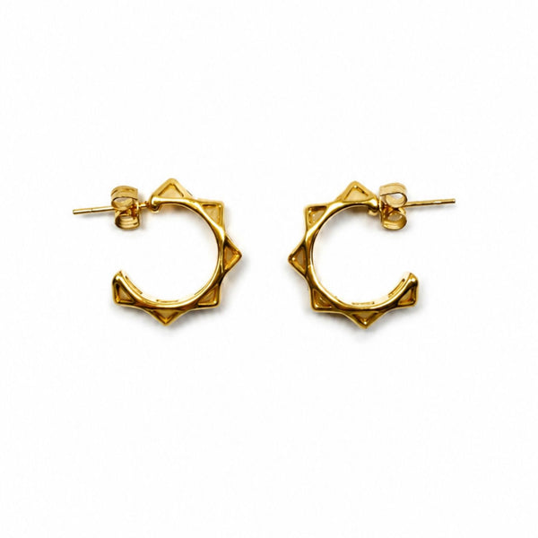 Jagged Hoop Earrings