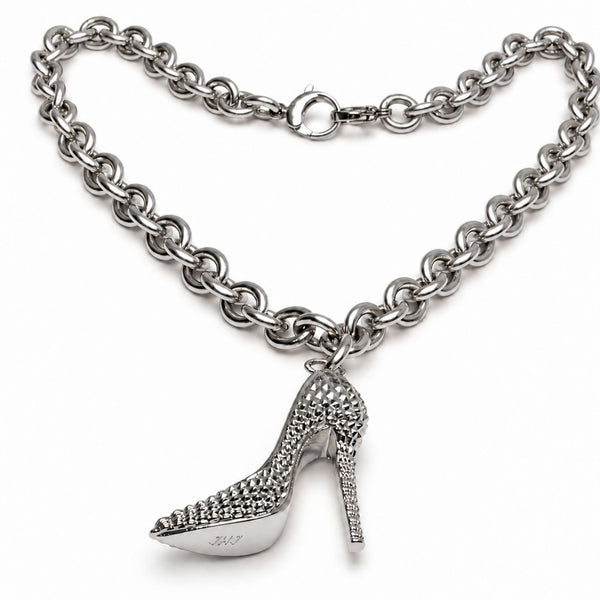 I’M BAD Stiletto Heel Chunky Chain Necklace