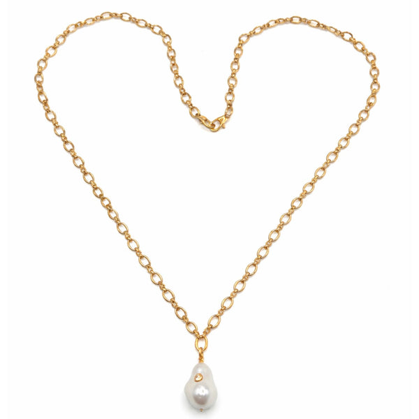 Idol Baroque Pearl Pendant Necklace