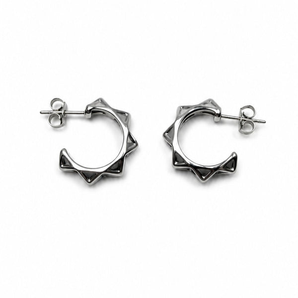 Jagged Hoop Earrings