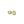 Two gold oval-shaped earrings on a white background