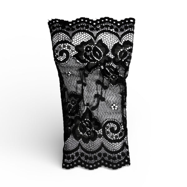 Black Lace Fingerless Gloves