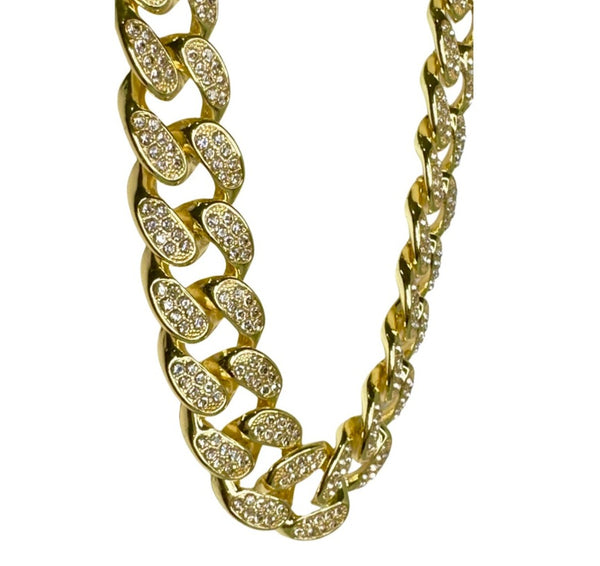 miami curb chain necklace by jagged halo jewelry 