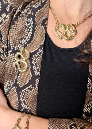 python necklace jagged halo jewelry 
