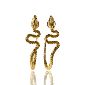 serpentine hoop earrings by jagged Halo jewelry 
