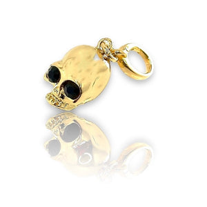 lenny skull charm by jagged halo jewelry