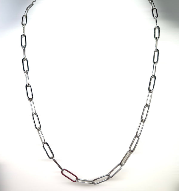 jagged halo jewlery paper clip chain 