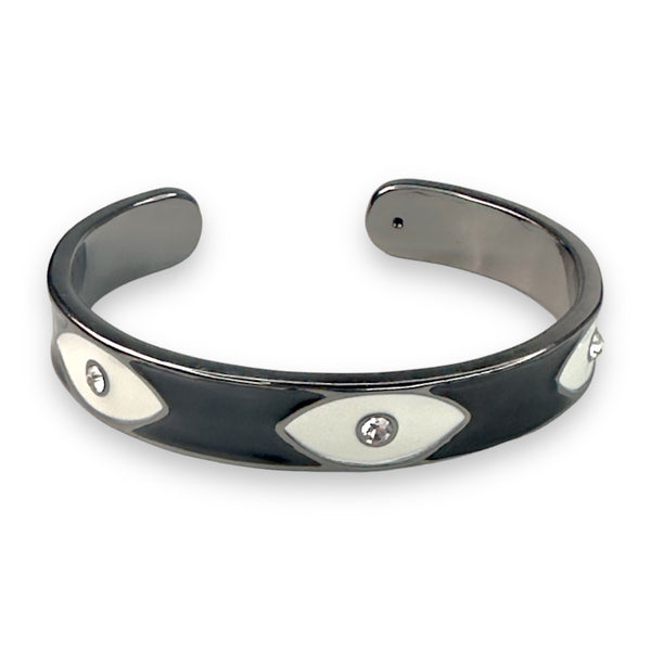 Evil Eye Adjustable Cuff Bracelet