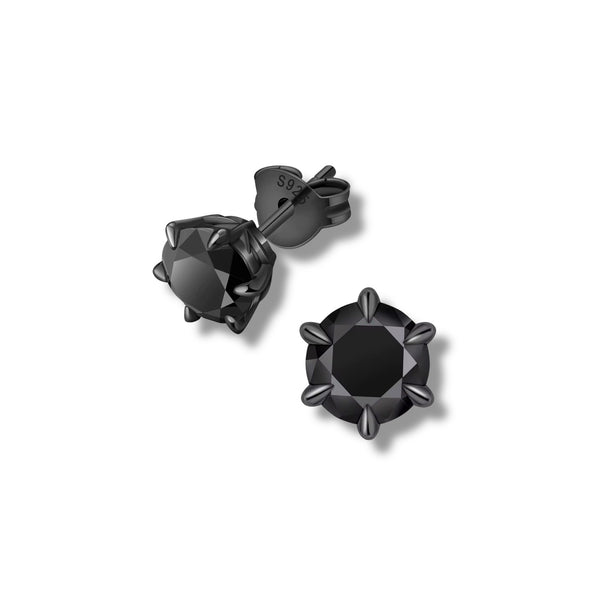 Black Diamond Stud Earrings