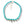 Turquoise spike necklace on white background