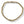 Gold chain bracelet on a white background