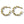Gold chain-style hoop earrings on a white background