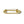 Gold safety pin brooch on a white background
