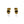 Gold skull-shaped earrings on a white background