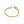 Gold bracelet on a white background