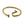 Gold nail bracelet on a white background