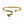 Gold fish hook bracelet on a white background