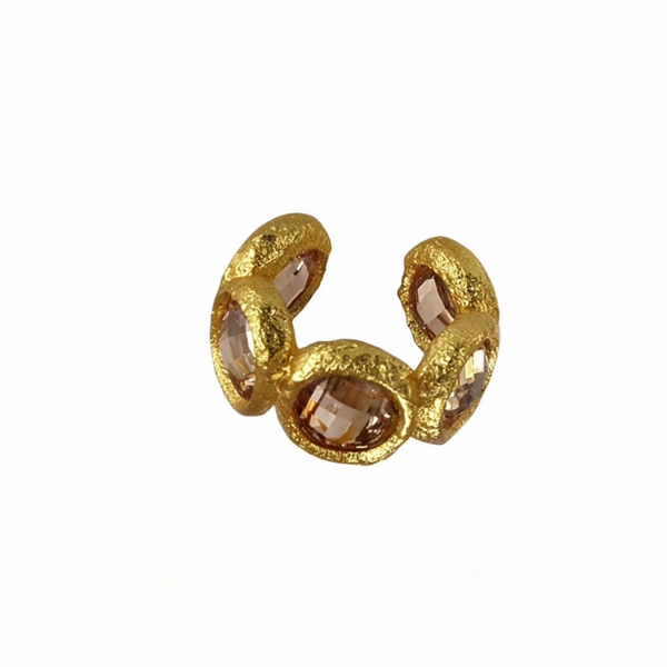 Crown Crystal Ear Cuff