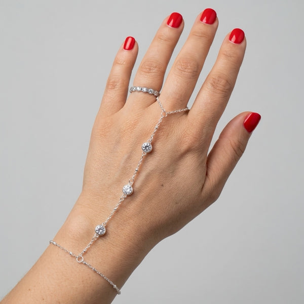 Margot Crystal Hand Chain