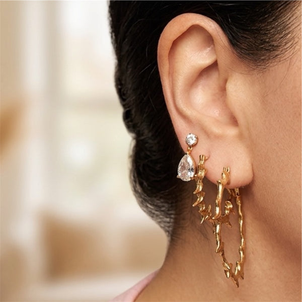 Yennefer Spike Hoop Earrings