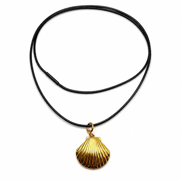 Shell Pendant Cord Necklace