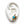 Gold and turquoise earring on a white ear model