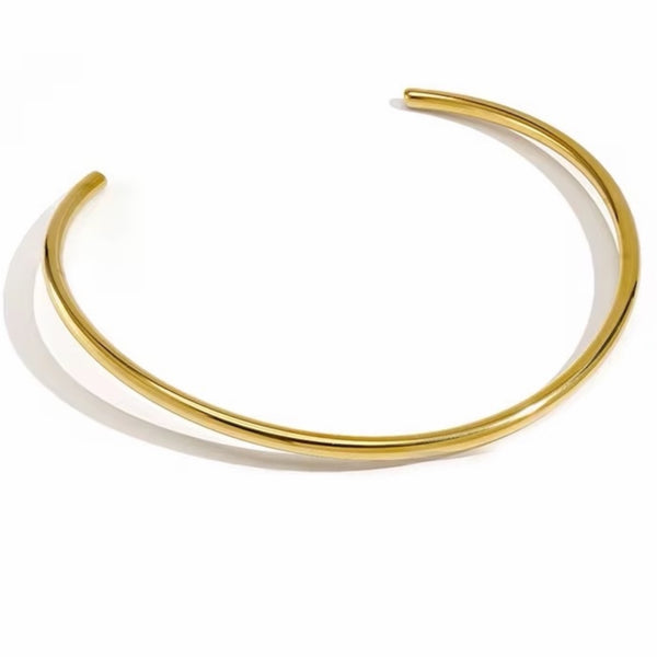 yellow gold plated stainless steel collar necklace choker jagged halo jewelry