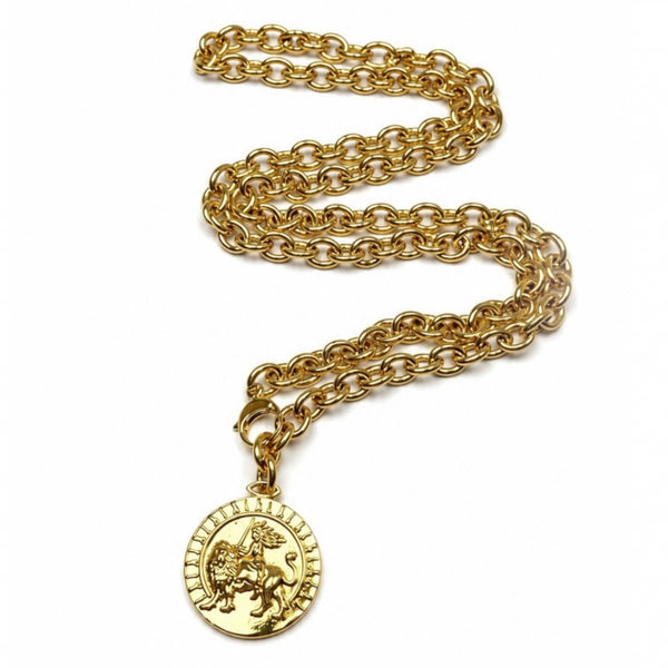 Lion Tamer Amulet Necklace