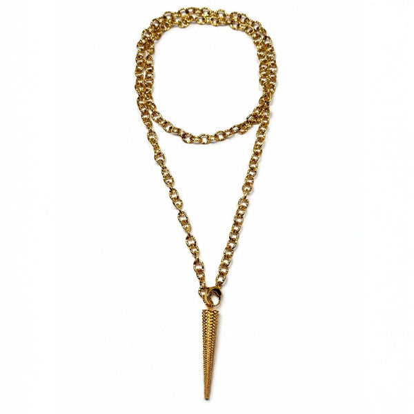 Artemis Adjustable Spike Pendant Necklace