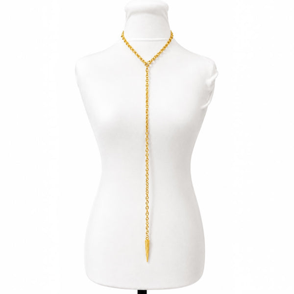 Artemis Adjustable Spike Pendant Necklace