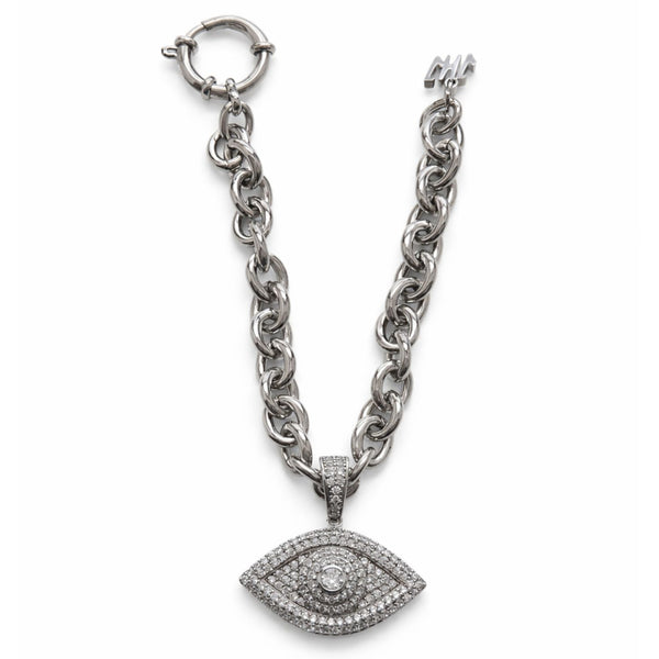 Chunky Chain Evil Eye Bracelet