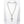 long cross necklace on a silver stainless steel chain on a white neck form 