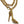 Silver I’M BAD stiletto heel pendant with pyramid-spike texture