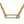 A gold chain necklace featuring a safety pin charm paved with small clear stones, shown against a plain white background.