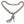 I’M BAD Stiletto Heel Chunky Chain Necklace