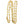 Gold chain necklace on a white background