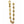 Gold chain with a clasp on a white background