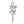 Silver chain necklace with a pointed pendant on a white background