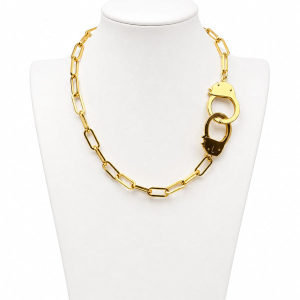 Love Bond Handcuff Chain Necklace