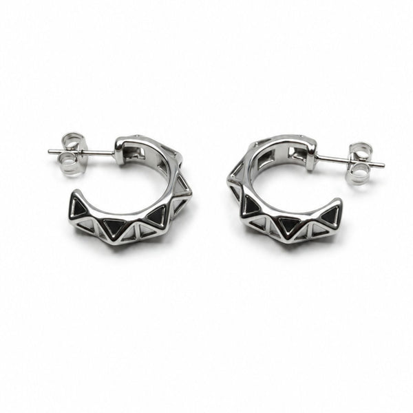 Jagged Hoop Earrings