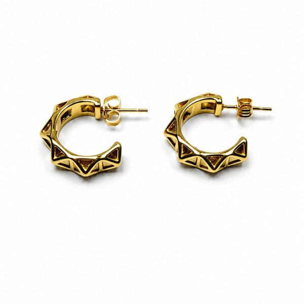 Jagged Hoop Earrings